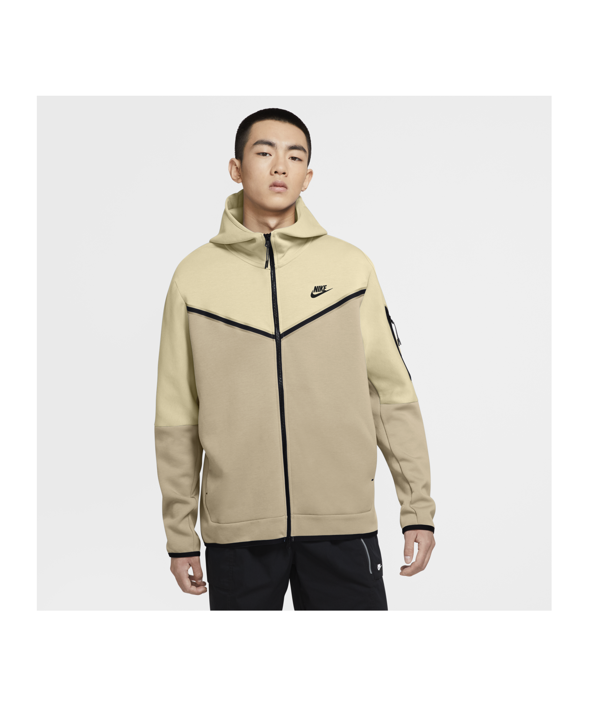 inzet Glans Darts Nike Tech Fleece Windrunner - Bruin