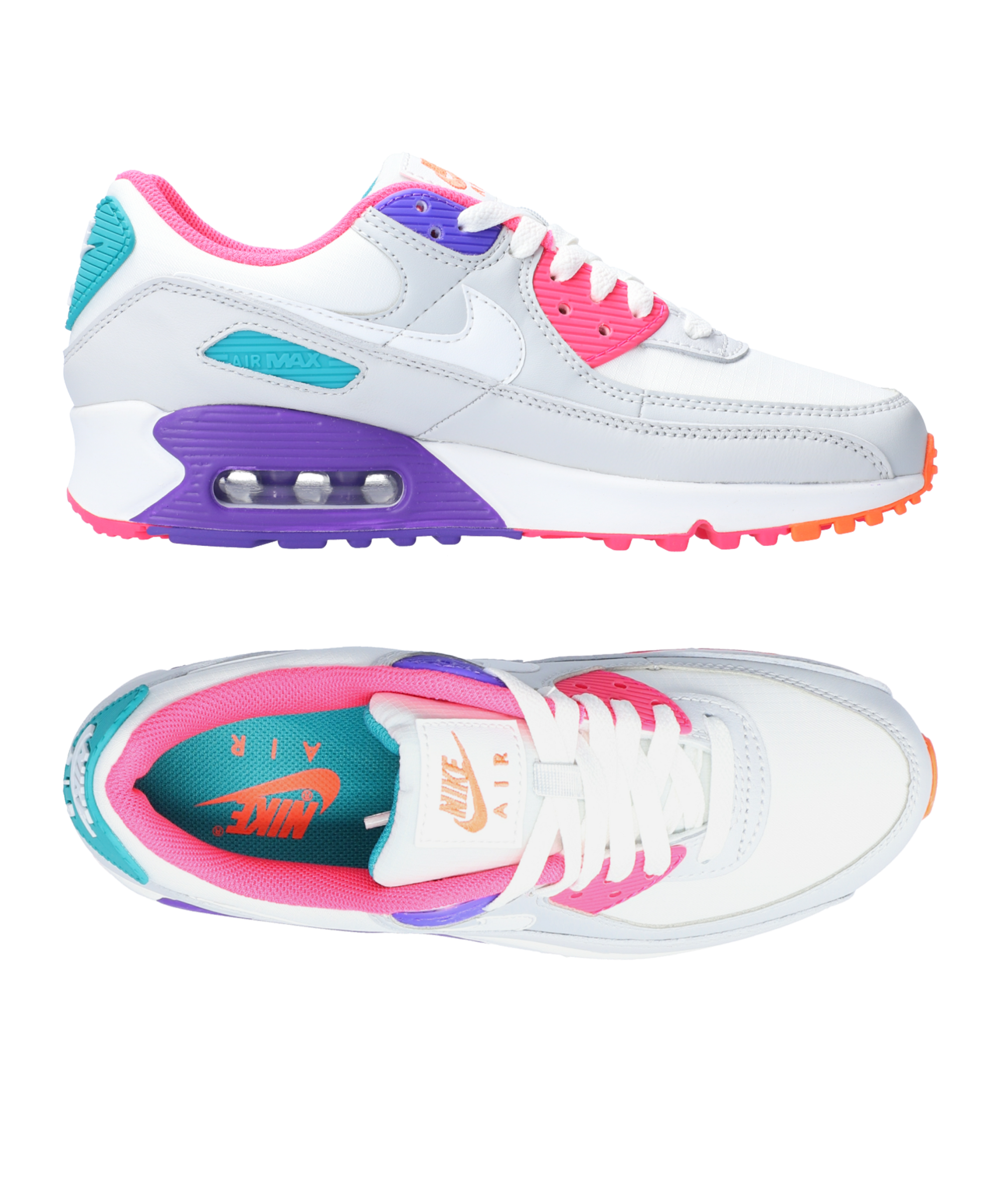 Women Nike Air Max 90 Grey Blue  Nike air max 90 outfit, Nike air