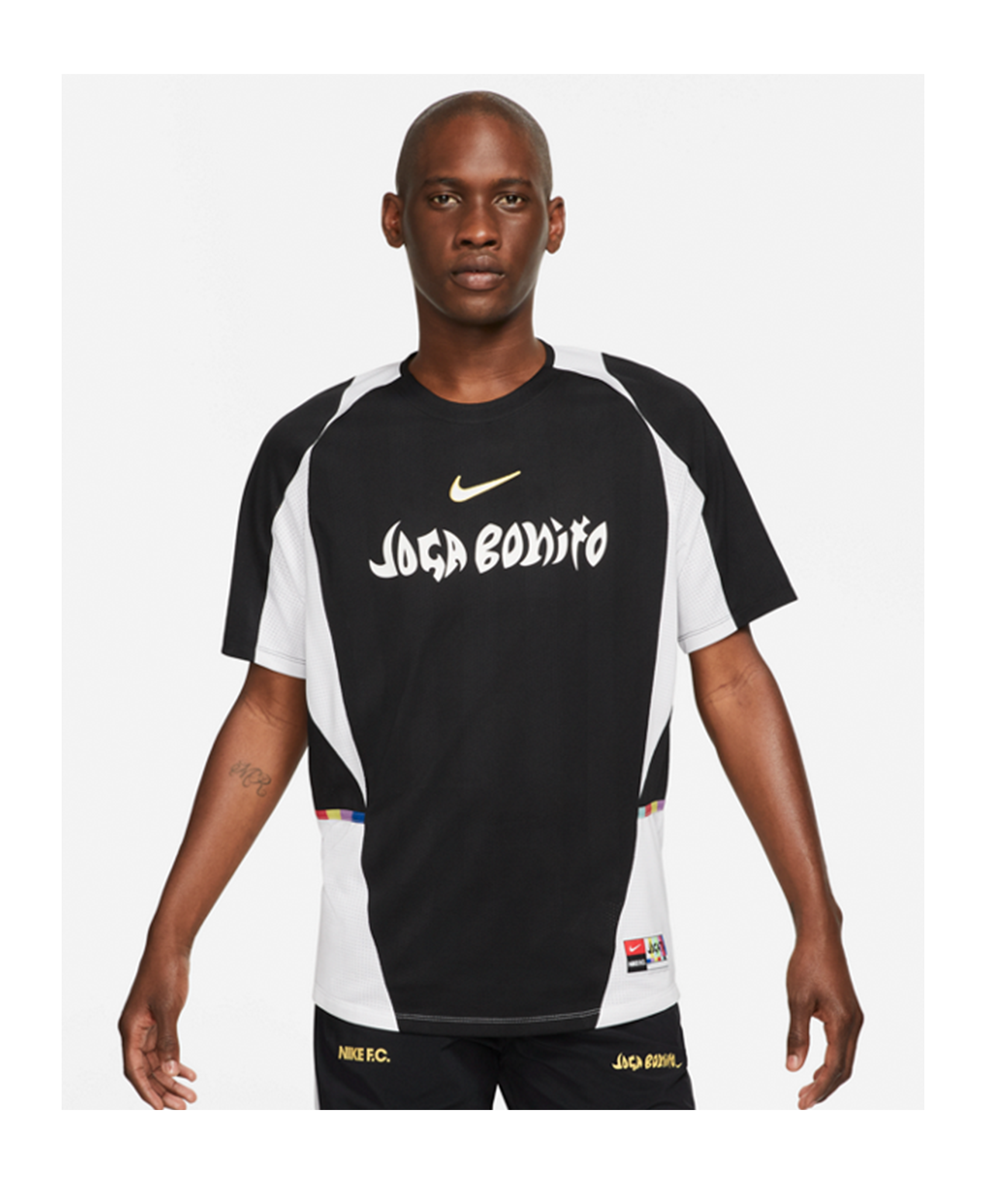 Nike Soccer Dri-FIT F.C. logo printed t-shirt in black