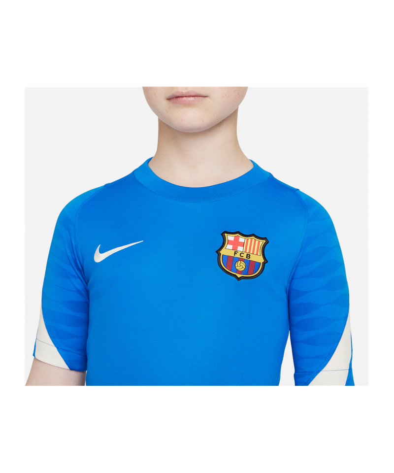 toon Grit spion Nike FC Barcelona Strike T-Shirt Kids - Blue