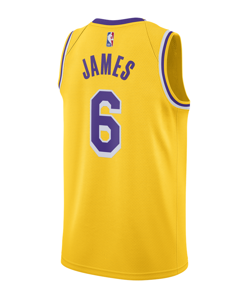 Nike LA Lakers James T-Shirt - Yellow