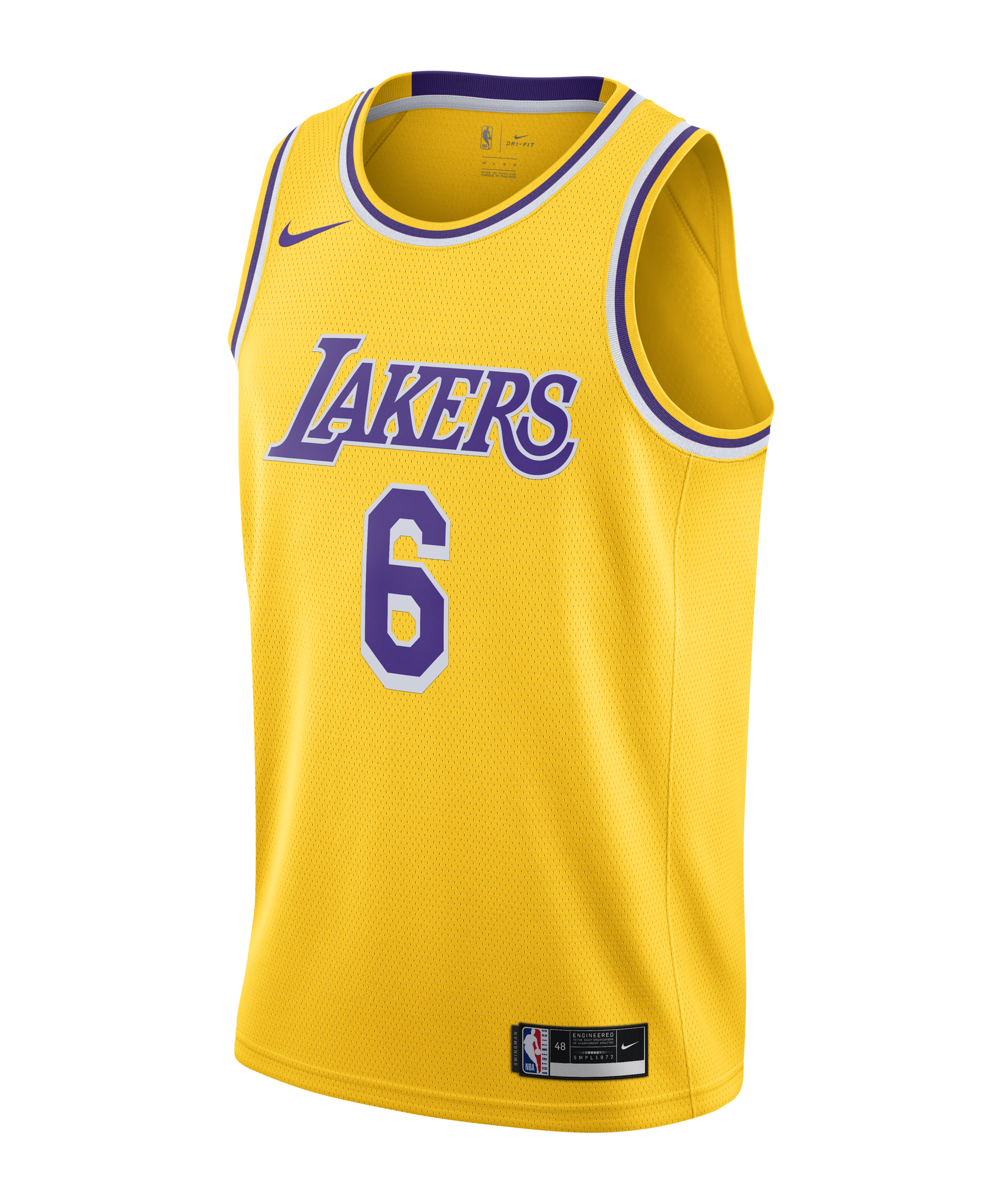 Nike LA Lakers James T-Shirt - Yellow
