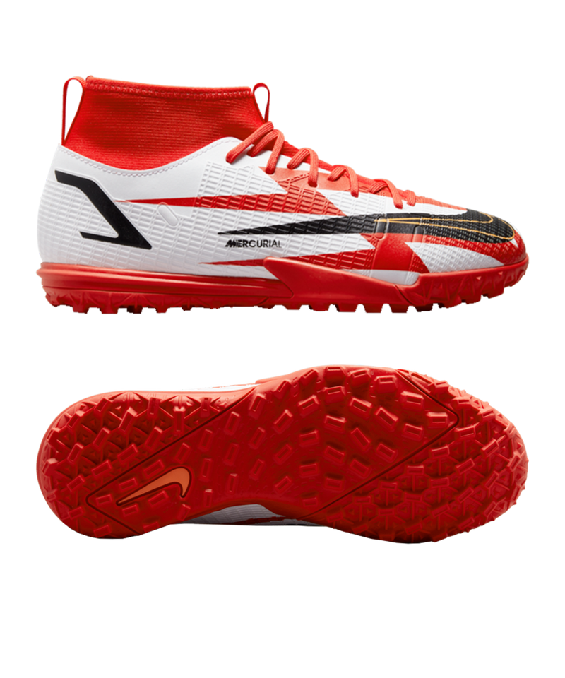 Nike Kids Superfly 8 Academy CR7 Astro Turf - Red