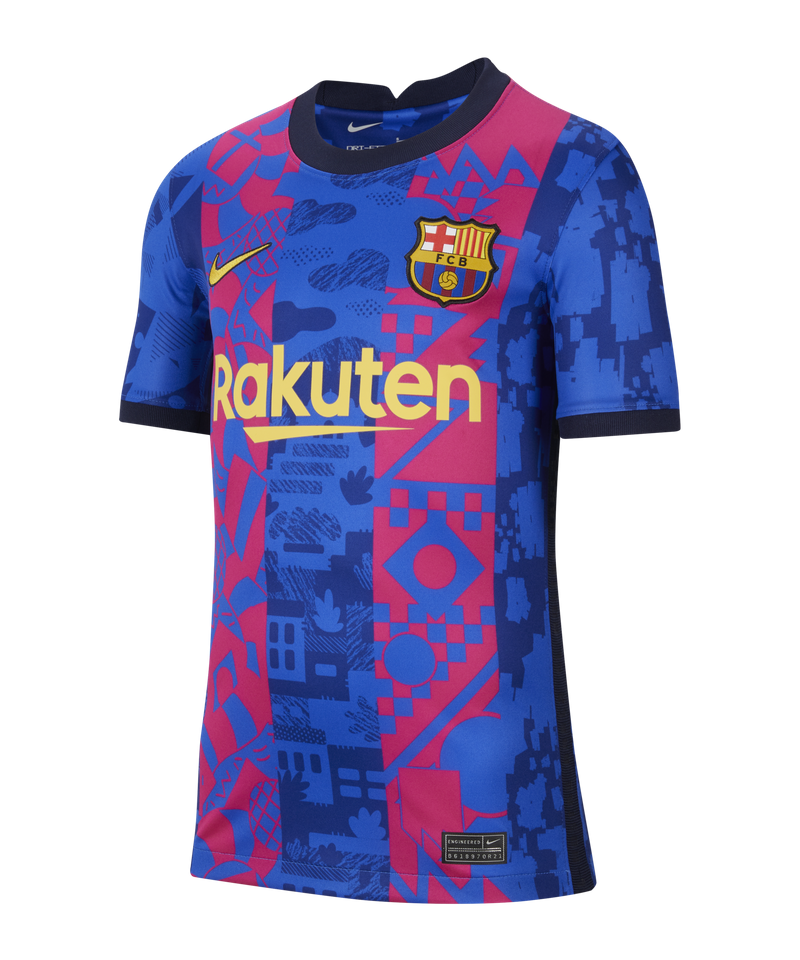 Specialiseren helder pensioen Nike FC Barcelona Shirt 3rd 2021/2022 Kids - Blue