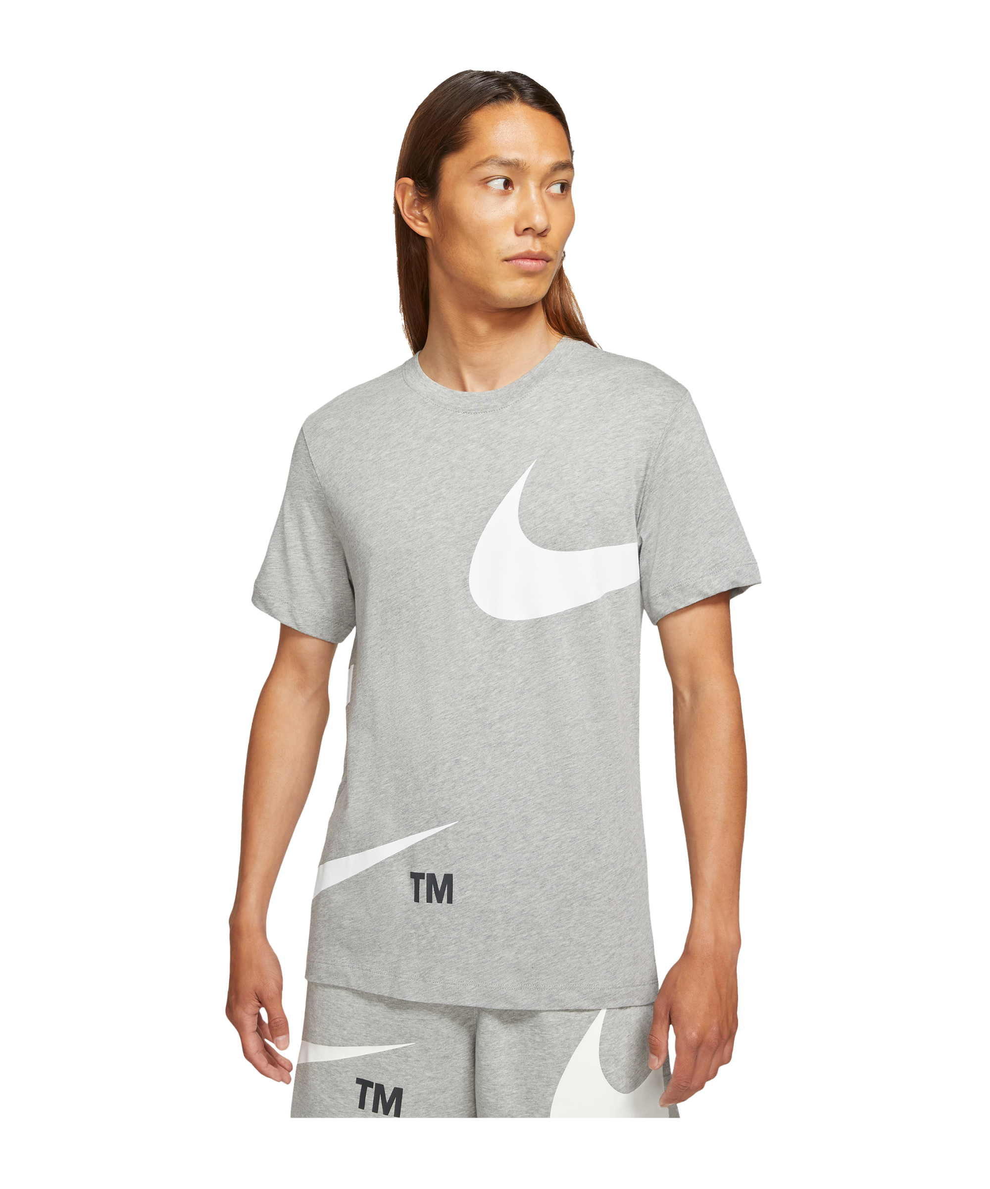 Nike Big Swoosh T-Shirt - Gray