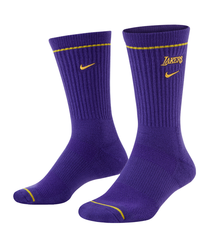 Nike LA Lakers NBA Crew Socks - purple