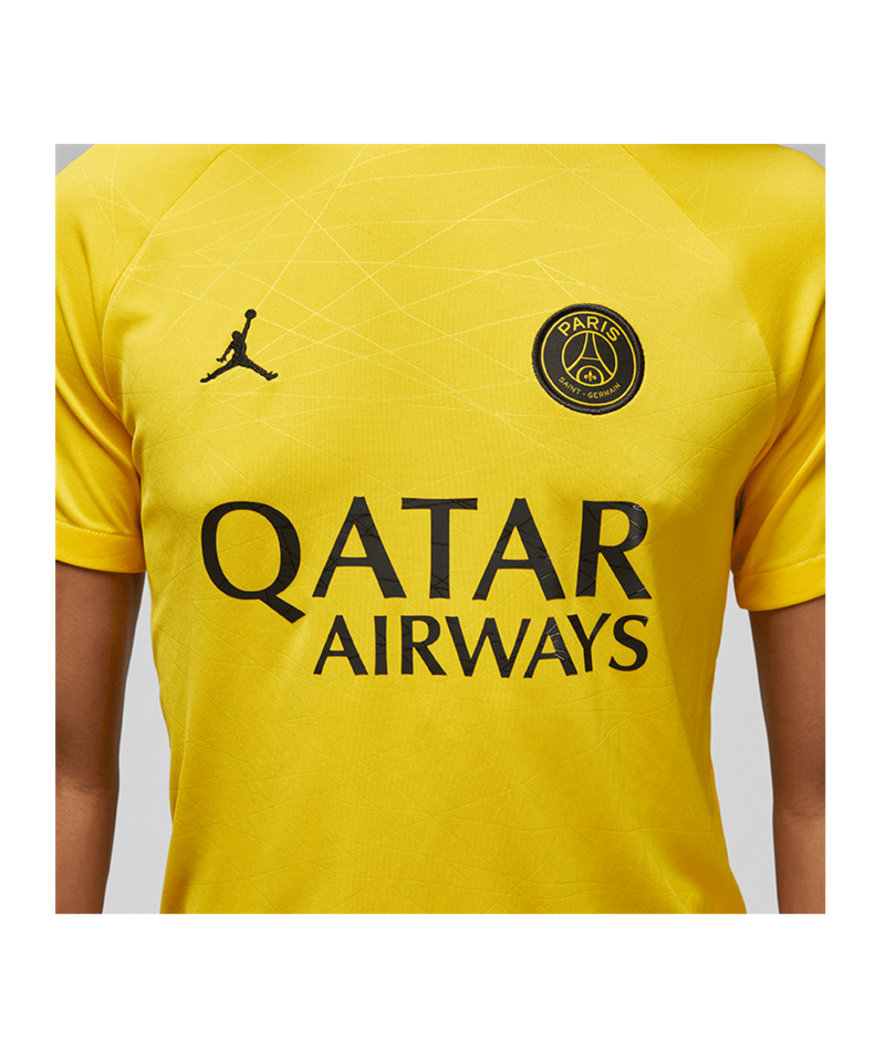 Jordan Paris St. Germain Prematch Shirt 2022/2023 Kids - Yellow