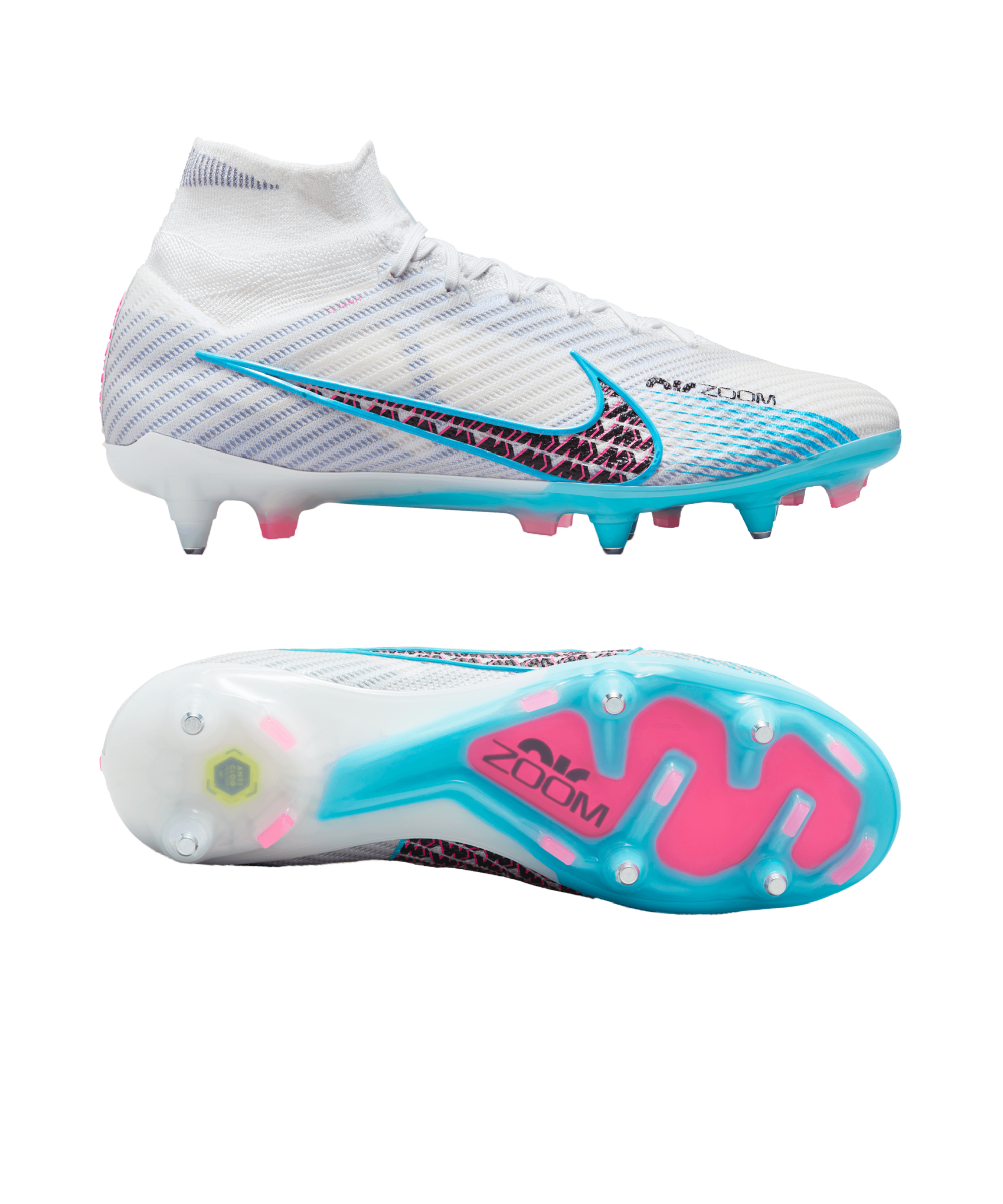 Nike Mercurial Superfly 8 Elite SG-Pro AC White Pink Blast Men's