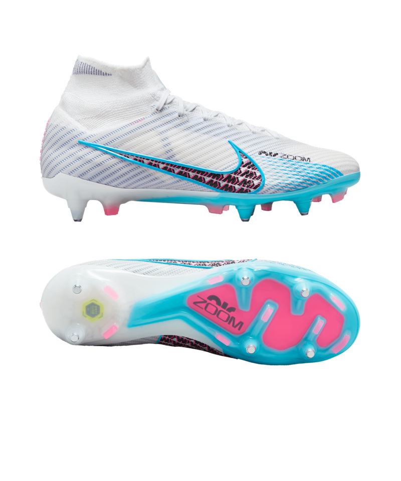 2023 Nike Air Zoom Mercurial Vapor 15 Elite AG-Pro Blast White Blue Pink