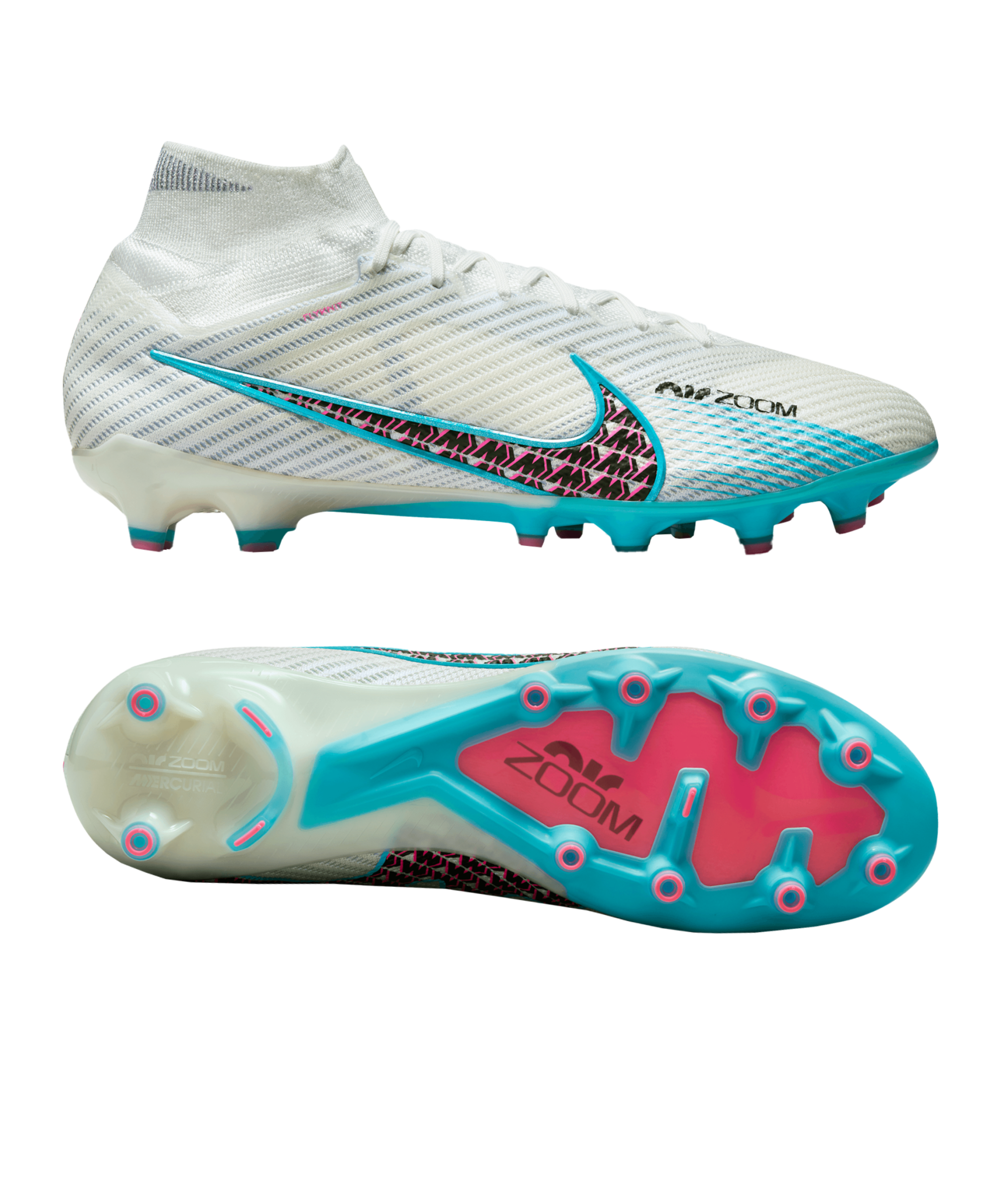 Nike Mercurial Superfly 9 Elite Artificial-Grass Soccer Cleats.