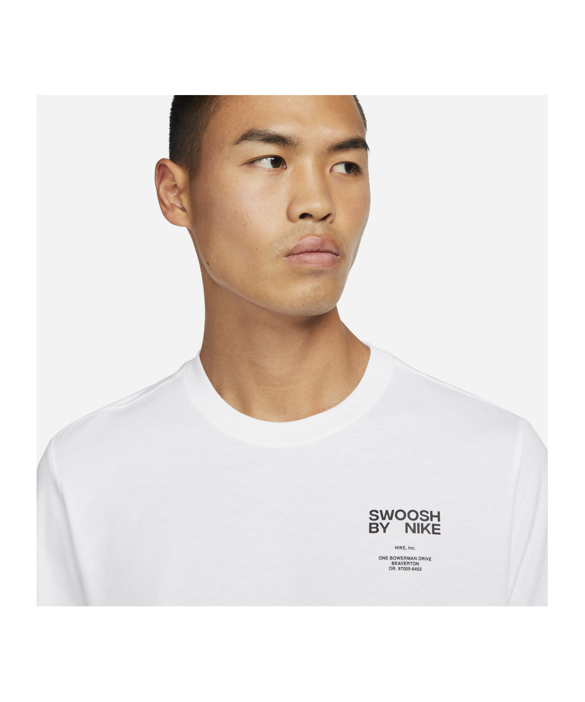 T-Shirt Blanc pour Homme Nike Sportswear Swoosh