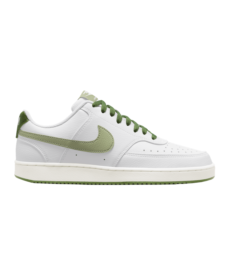 Nike Court Vision Trainers in White & Green