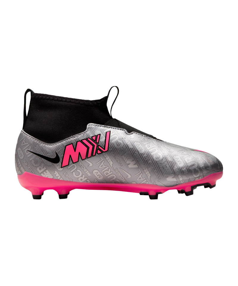 Nike Zoom Mercurial Superfly 9 Pro XXV FG Jr (Silver/Pink)