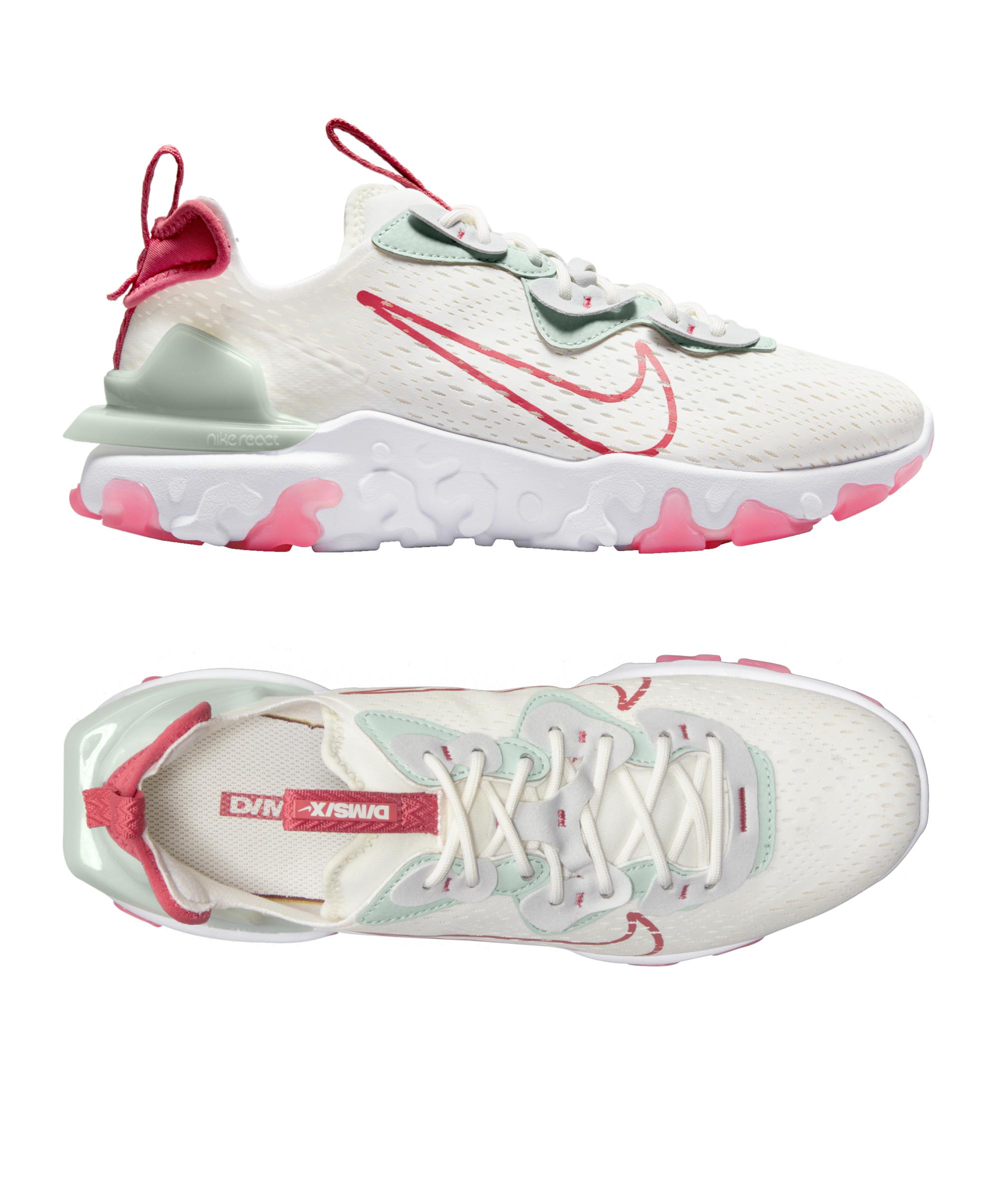 pink nike react vision