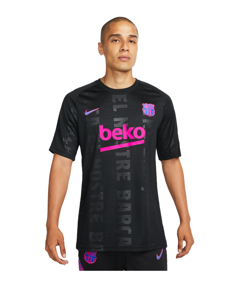 Nike FC Barcelona Prematch Shirt - Zwart