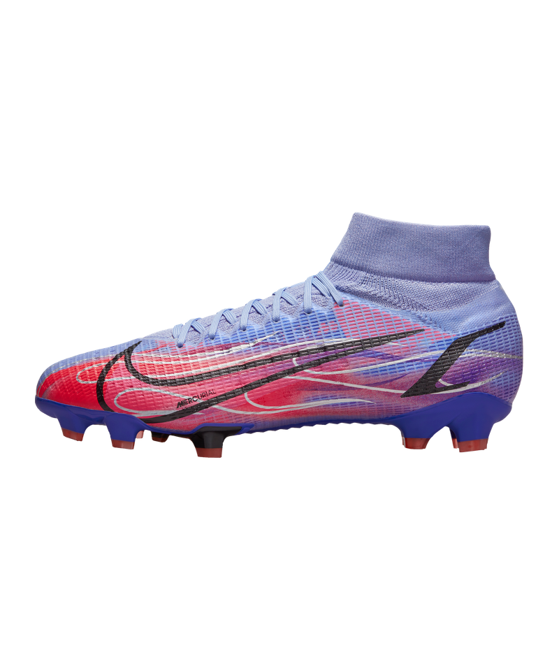 Nike Mercurial Superfly VIII Mbappe x Flames Pro FG - silver