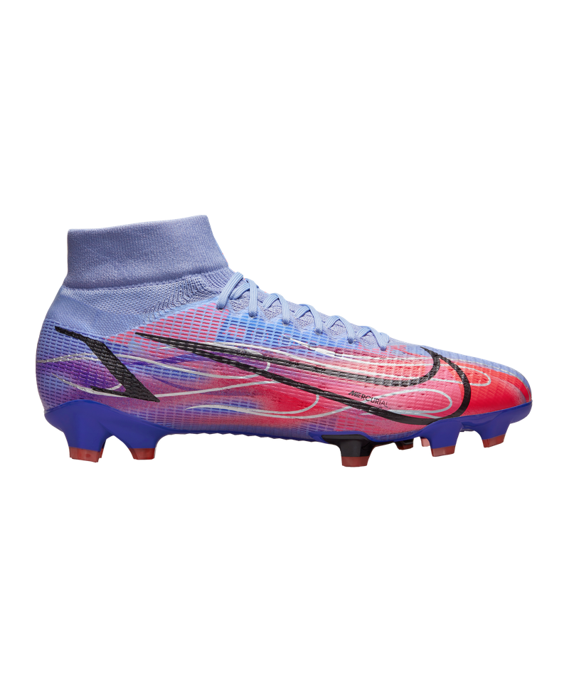 Nike Mercurial Superfly VIII Mbappe x Flames Pro FG - silver