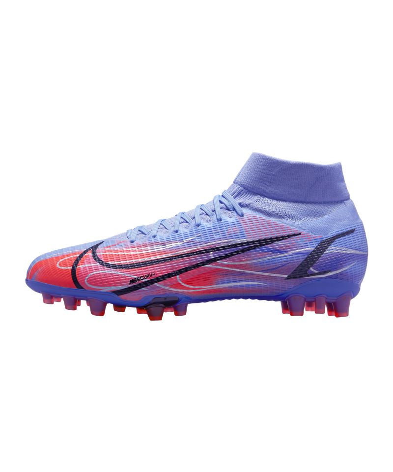 Nike Mercurial Superfly VIII Mbappe x Flames Pro AG - silver