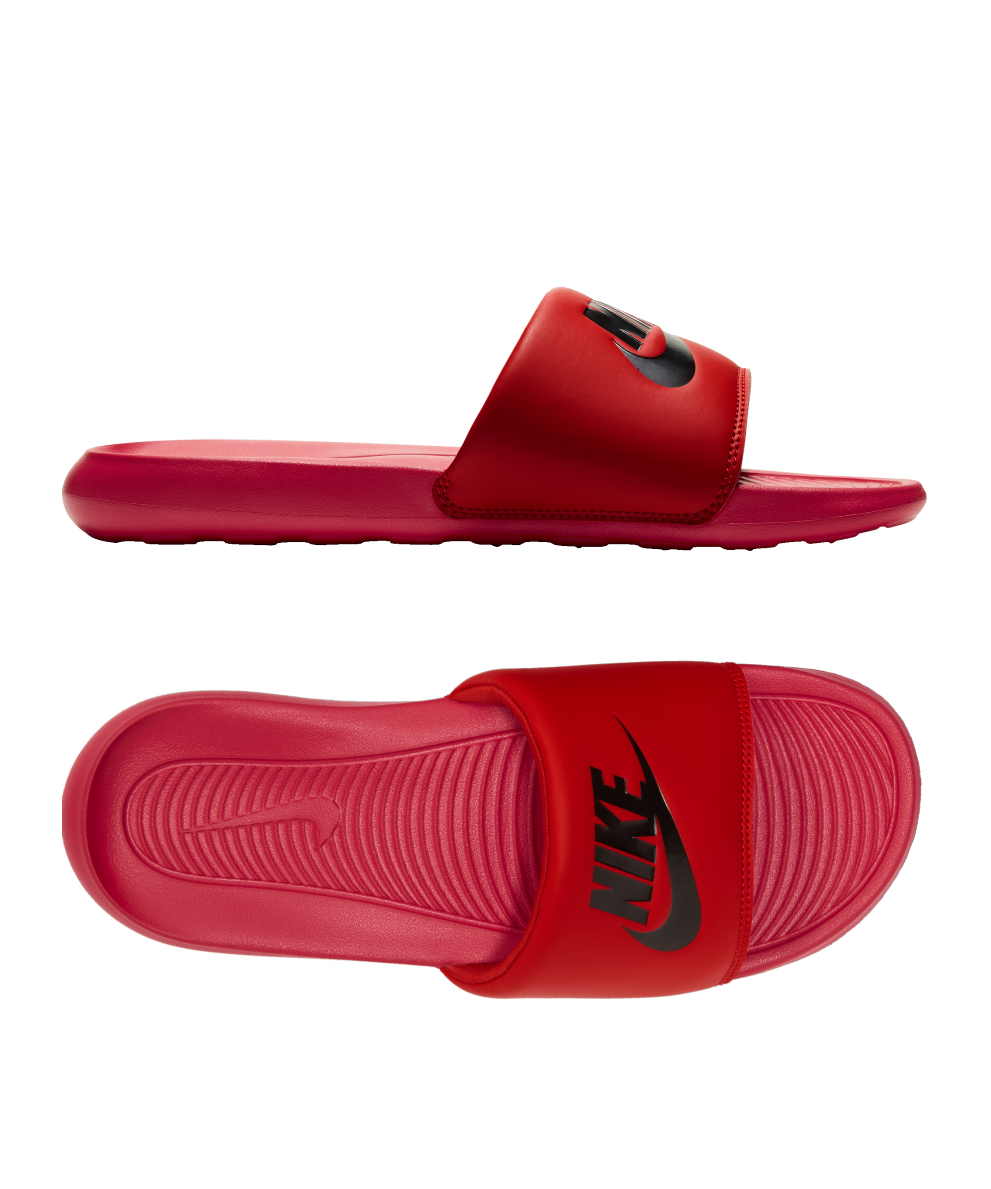 Nike Men's Victori One Slides, Size 9, Red/Black