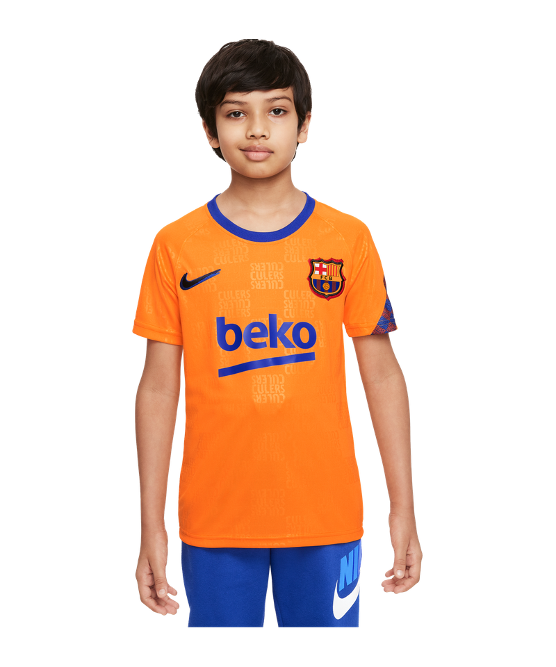 Verheugen Amfibisch omzeilen Nike FC Barcelona Trainingsshirt Kids - Orange