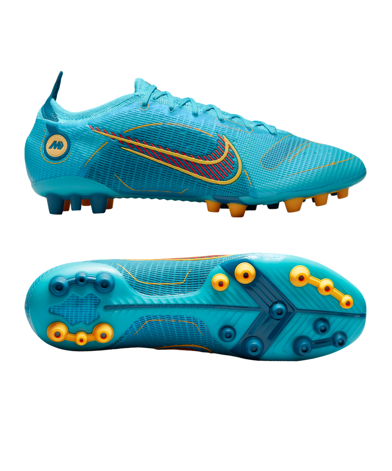 Nike Mercurial Vapor 14 Elite FG Soccer Cleats, Men's, Blue/Orange