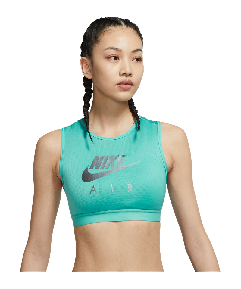 Nike Air High-Neck medSup Sport Bra Women - Green