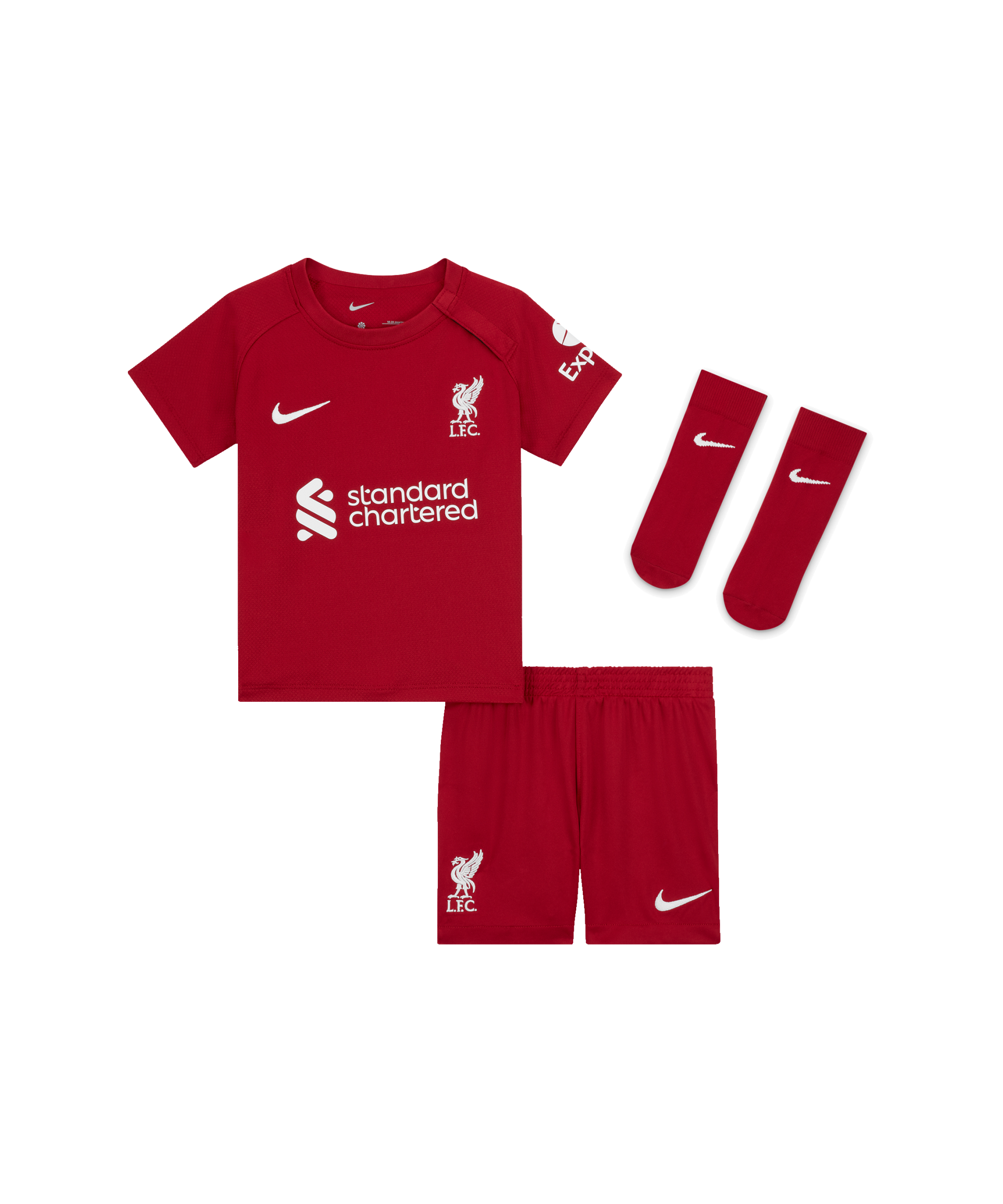 Nike 2023-2024 Liverpool Home Little Boys Mini Kit