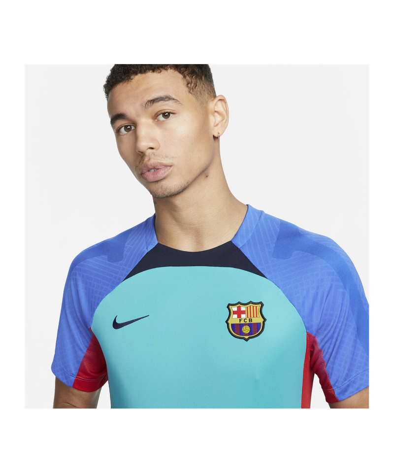 Gezichtsvermogen Yoghurt kort Nike FC Barcelona Strike Trainingsshirt - Blue
