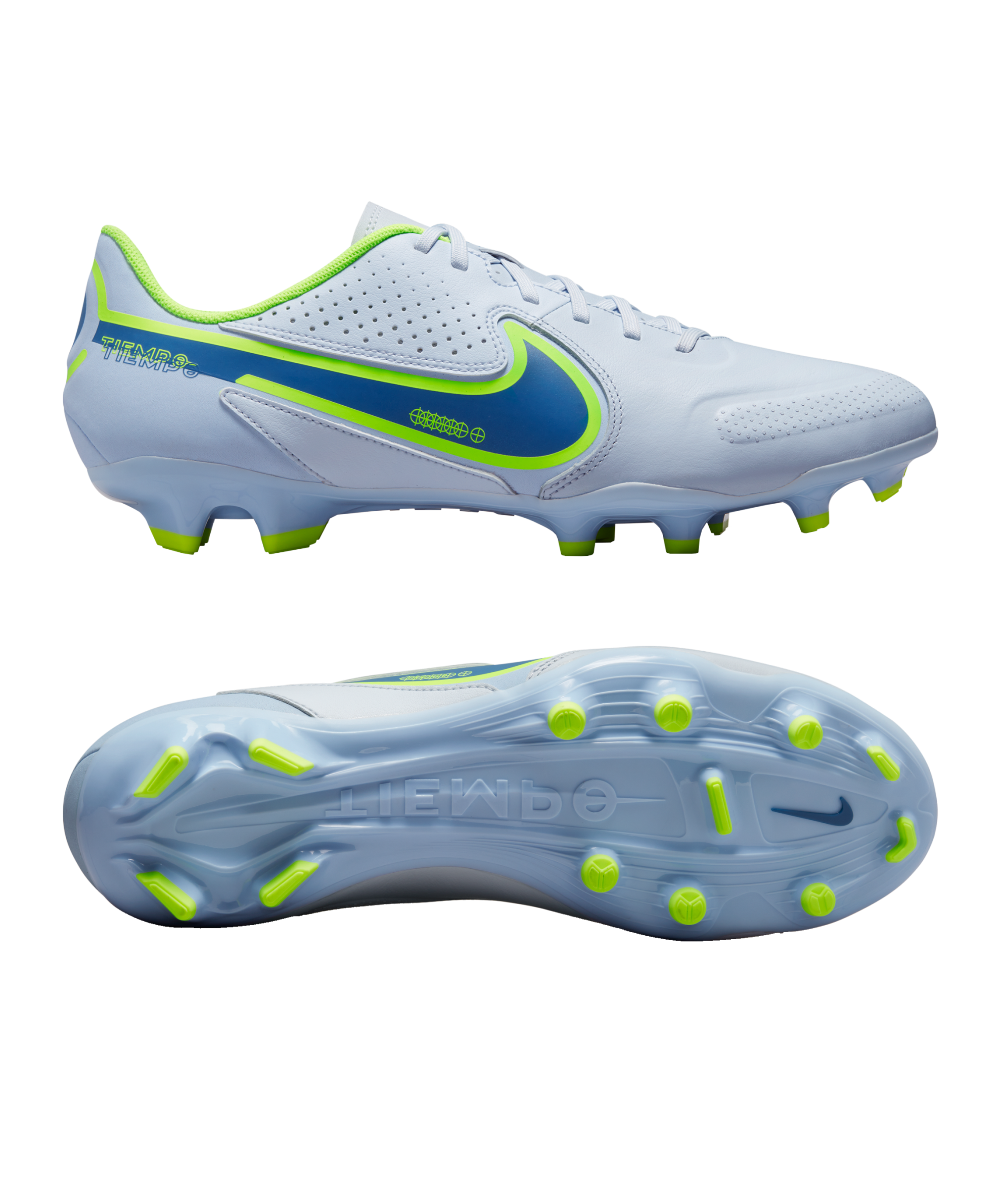 Nike Legend 9 Elite FG Soccer Shoes Grey/Blue