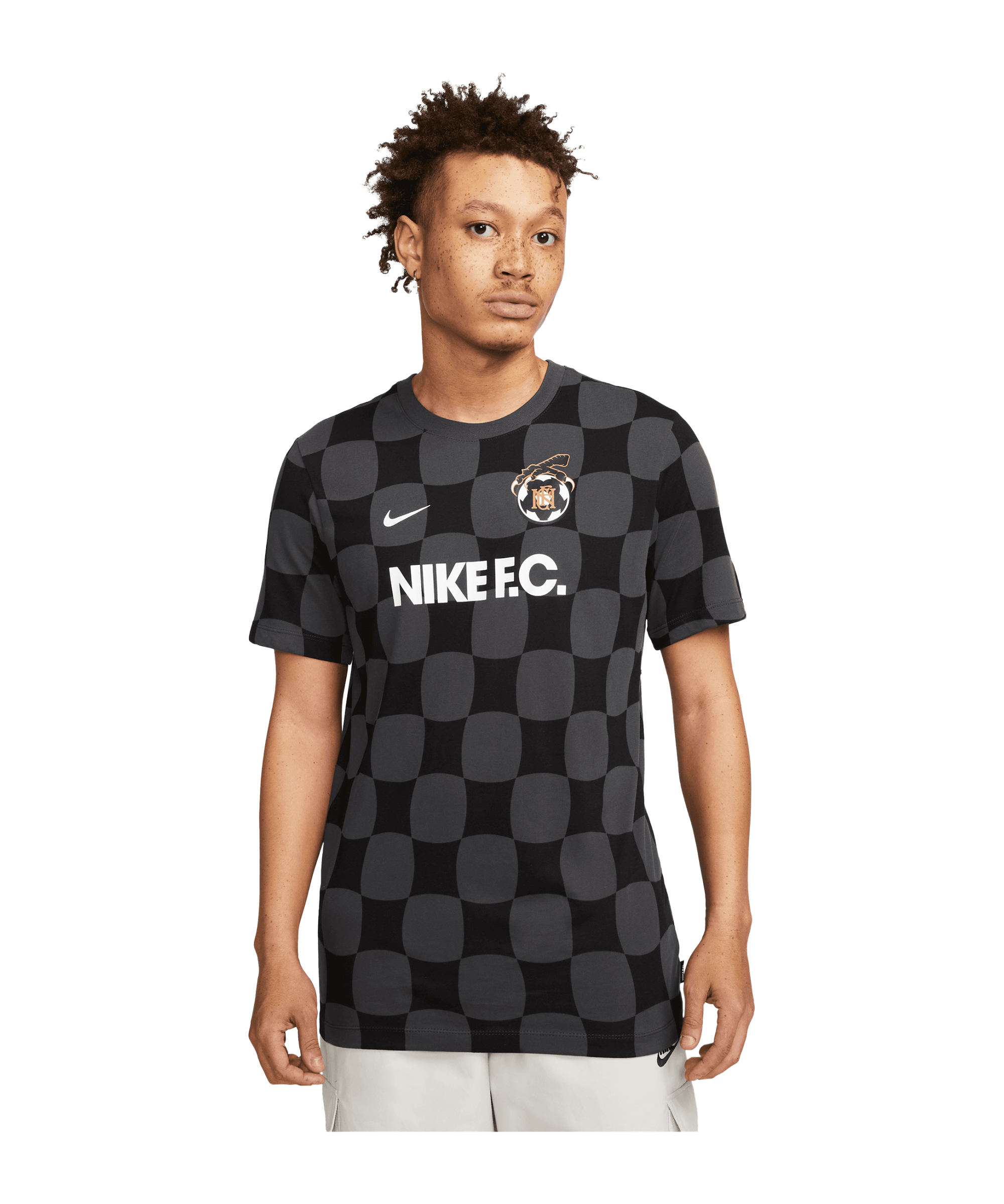 Denk vooruit Nebu Mantsjoerije Nike F.C. T-Shirt - Zwart