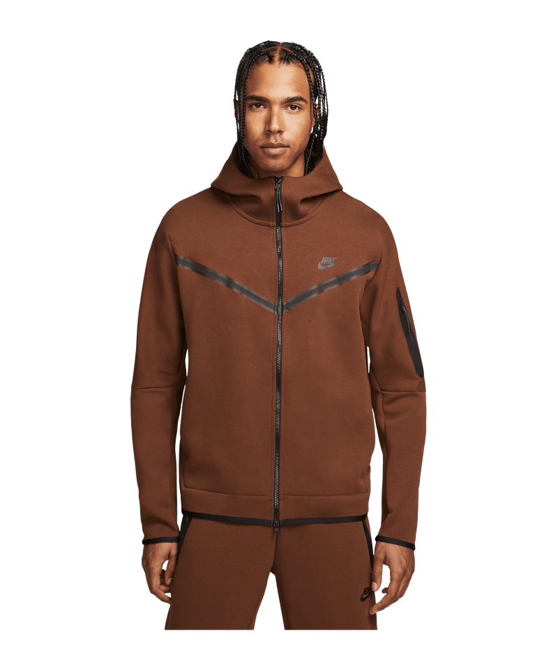 ik heb het gevonden keuken Rond en rond Nike Tech Fleece Windrunner - Brown