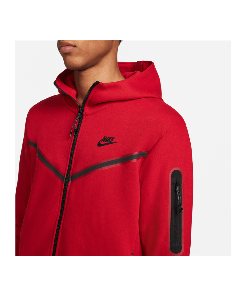 Portiek Einde Notebook Nike Tech Fleece Windrunner - Rood