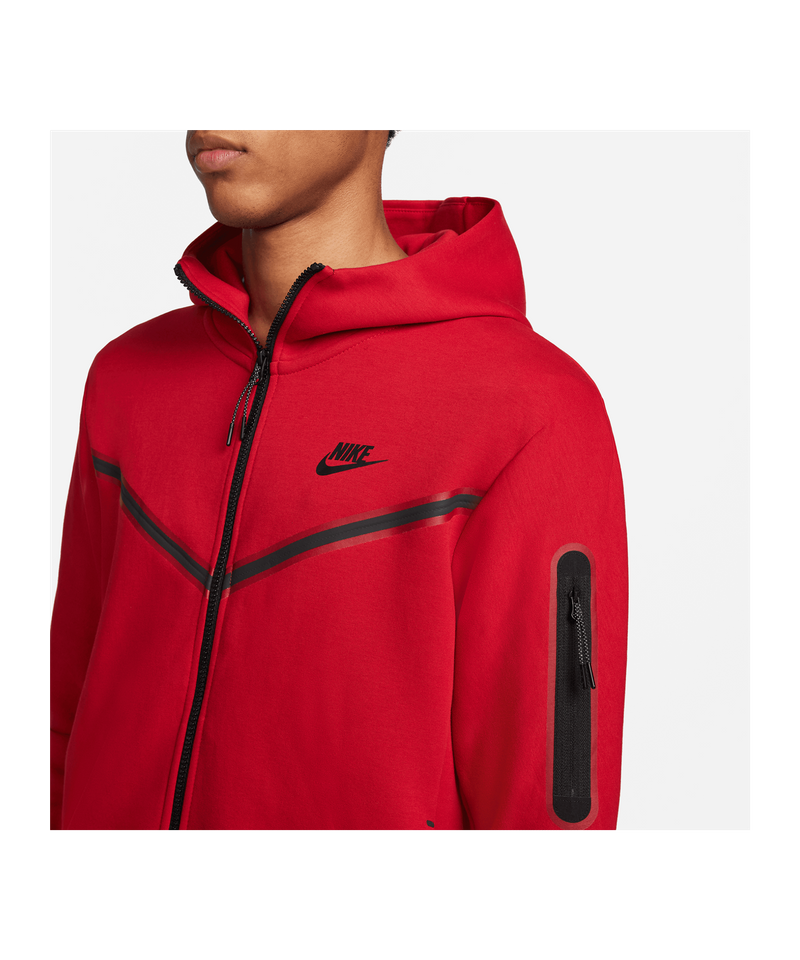 Red nike best sale tech jacket