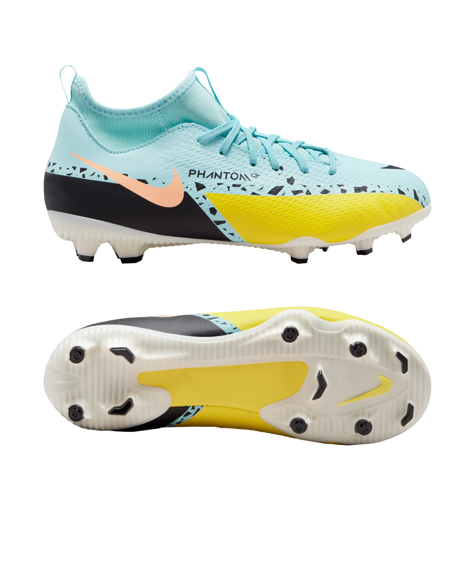 Nike Jr Phantom GT2 Academy DF FG/MG Kids Lucent - Yellow