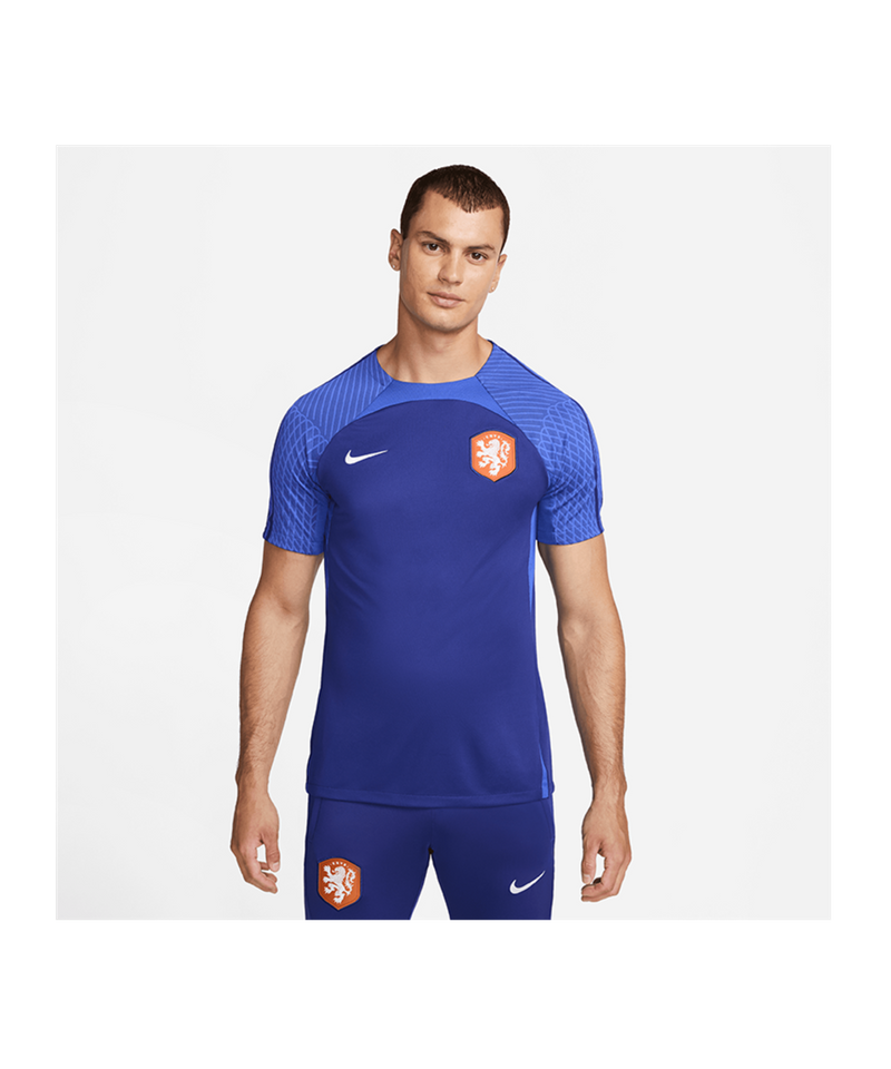 Nike Netherlands Strike Trainingsshirt Bleu