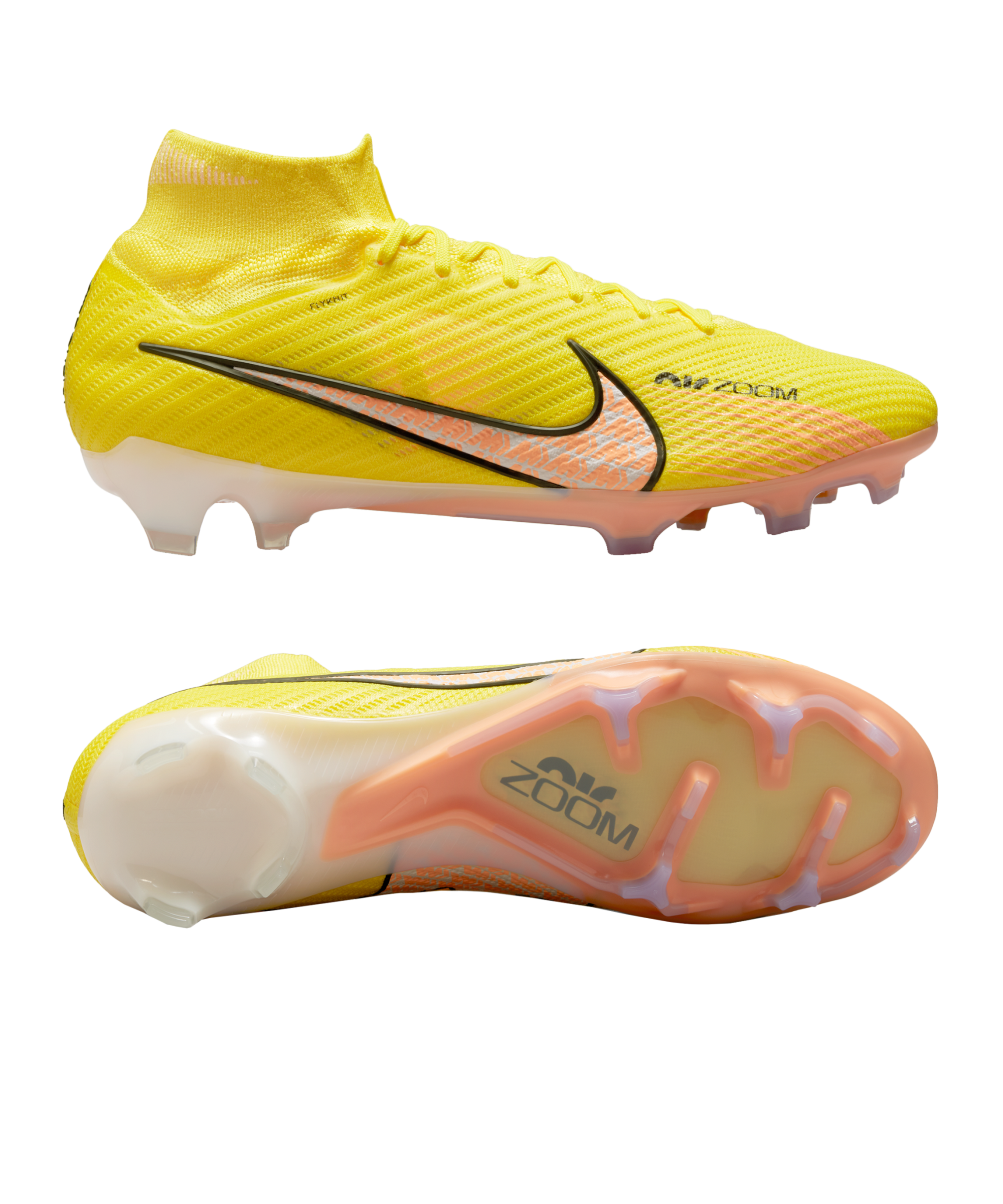 Nike Air Zoom Mercurial Superfly 9 Elite FG Soccer Cleat - Yellow