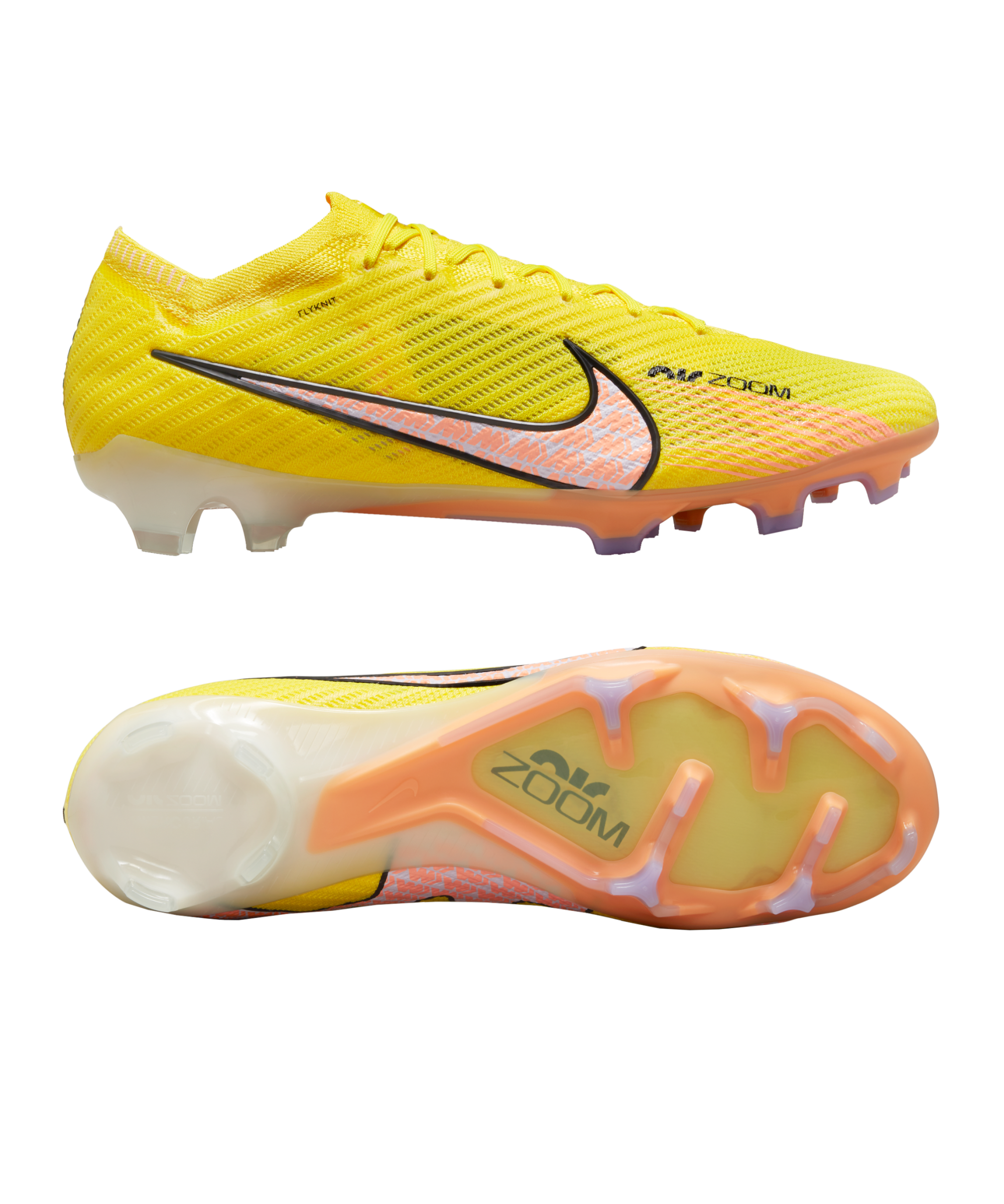 Nike Men's Zoom Mercurial Vapor 15 Elite FG Firm Ground Soccer Cleats in Yellow, Size: 4 | DJ4978-780