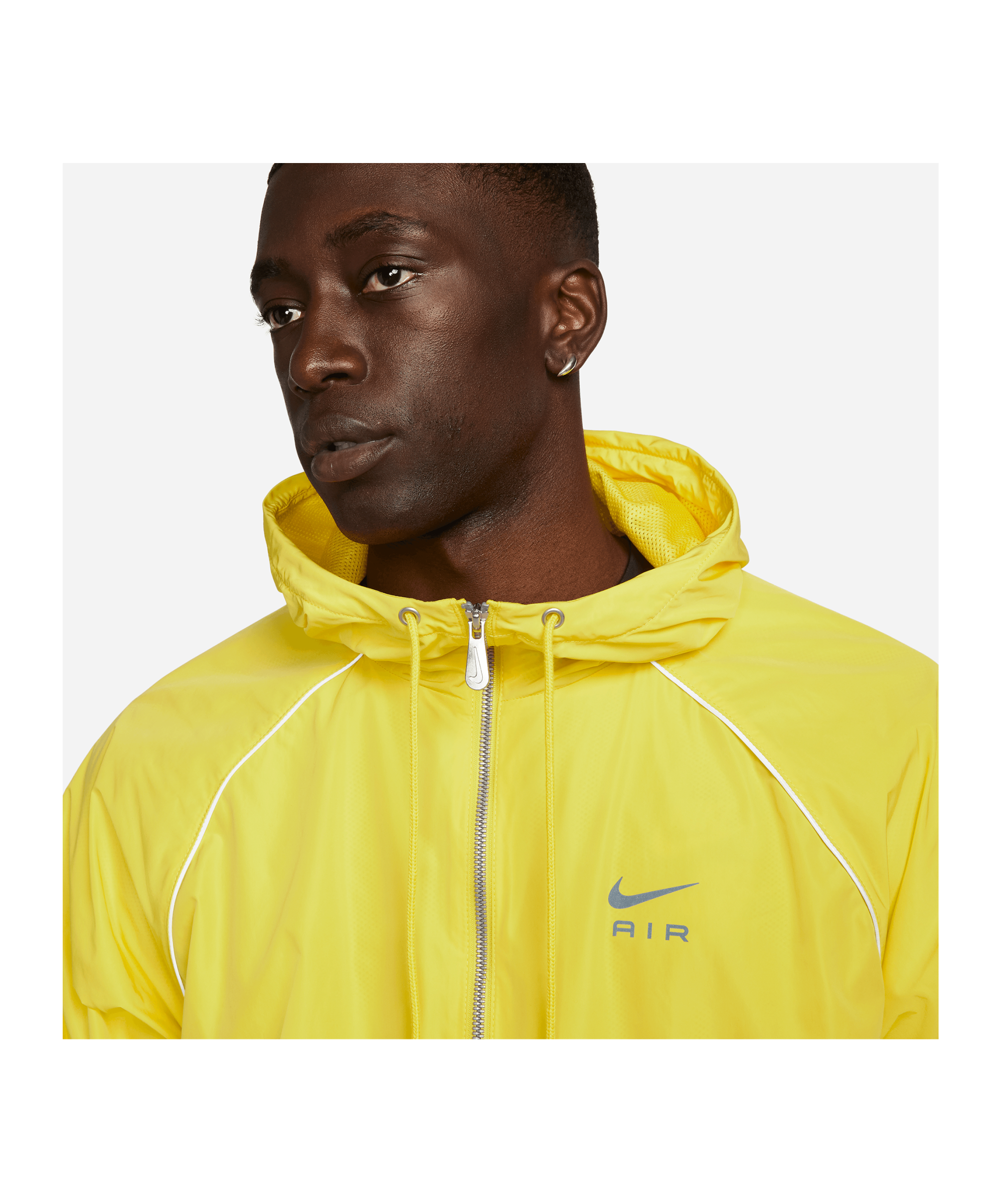 Nike yellow hot sale track jacket