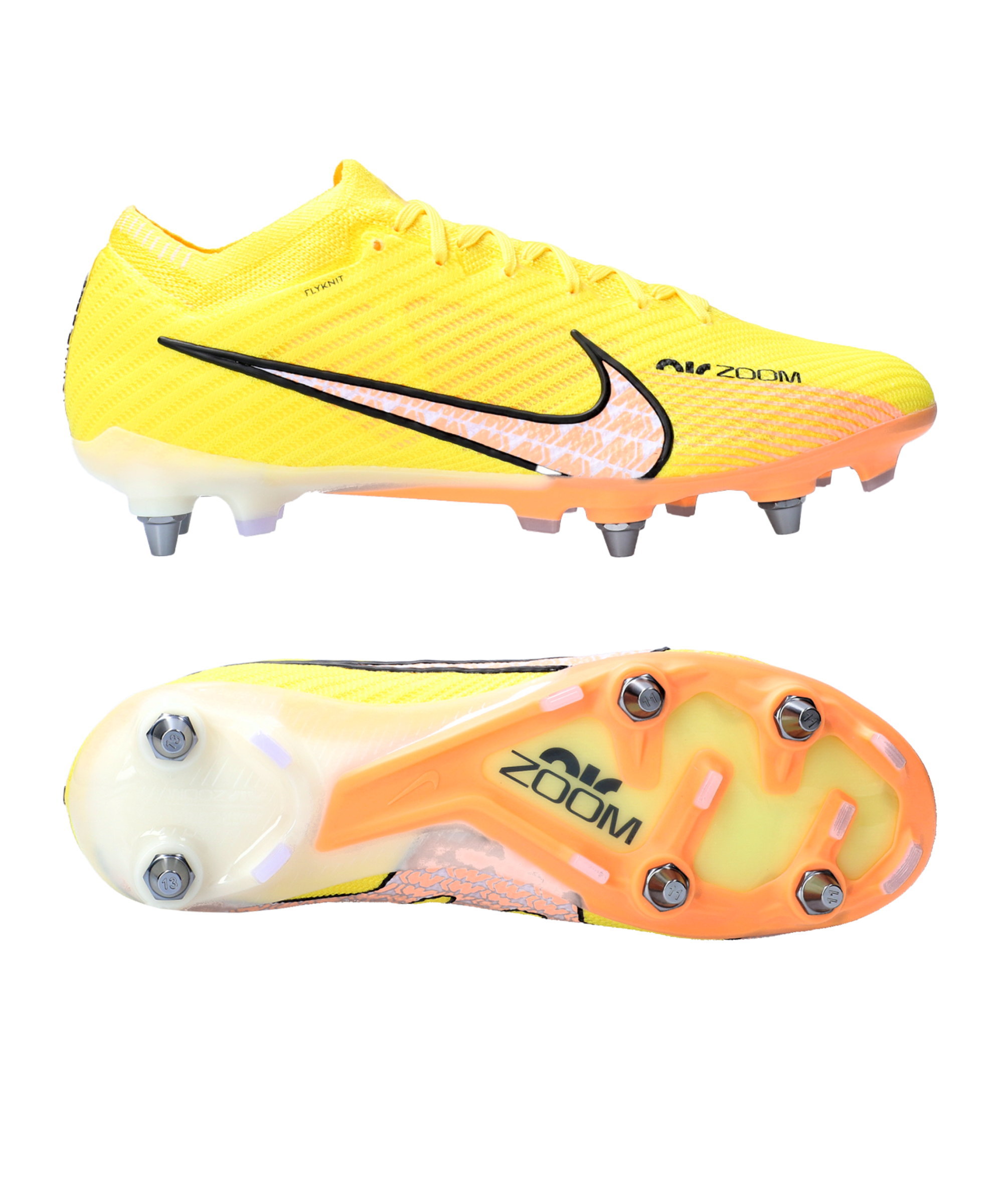 Nike Men's Zoom Mercurial Vapor 15 Elite FG Firm Ground Soccer Cleats in Yellow, Size: 4 | DJ4978-780