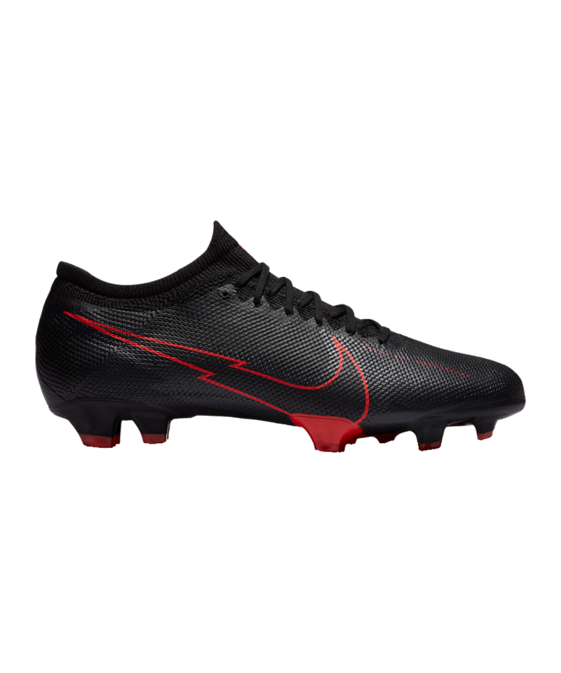 Nike Mercurial Vapor XIII PRO FG Black Red White Soccer Cleats