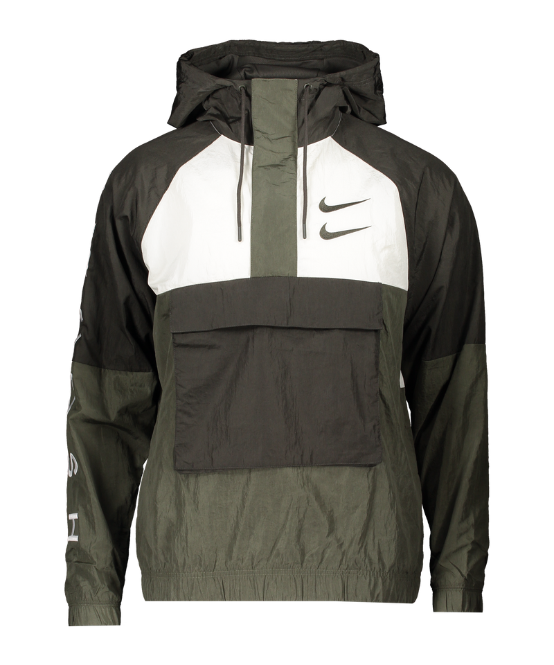 Woven Swoosh Jacket - White