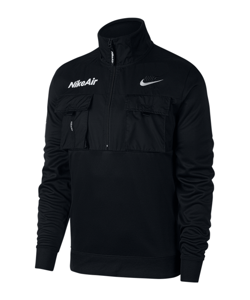 Air Zip Polyknit Jacket - Black