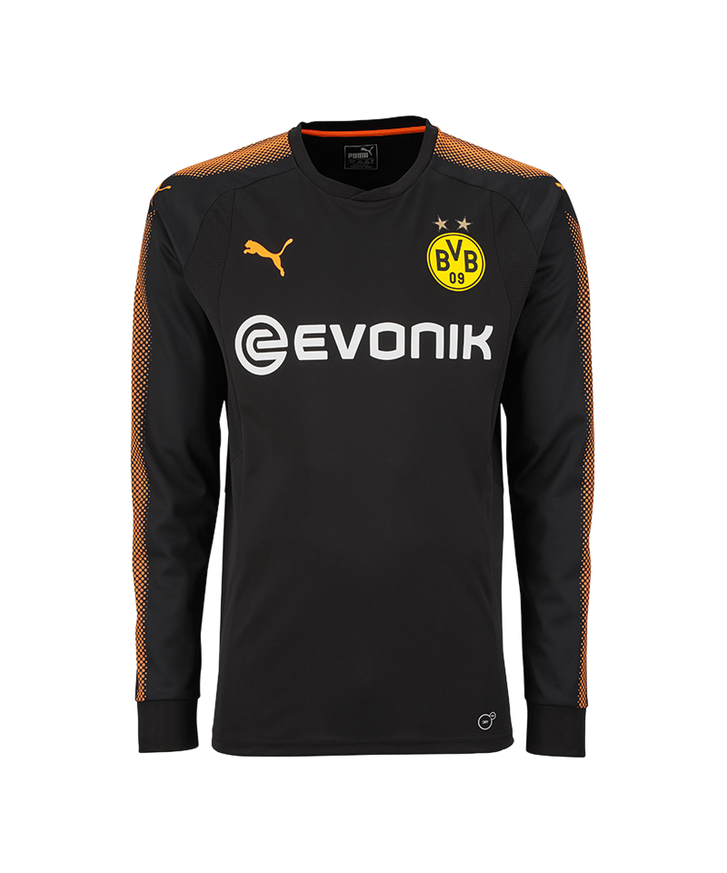 Puma Bvb Dortmund Gk Shirt 17 18 Kids Black