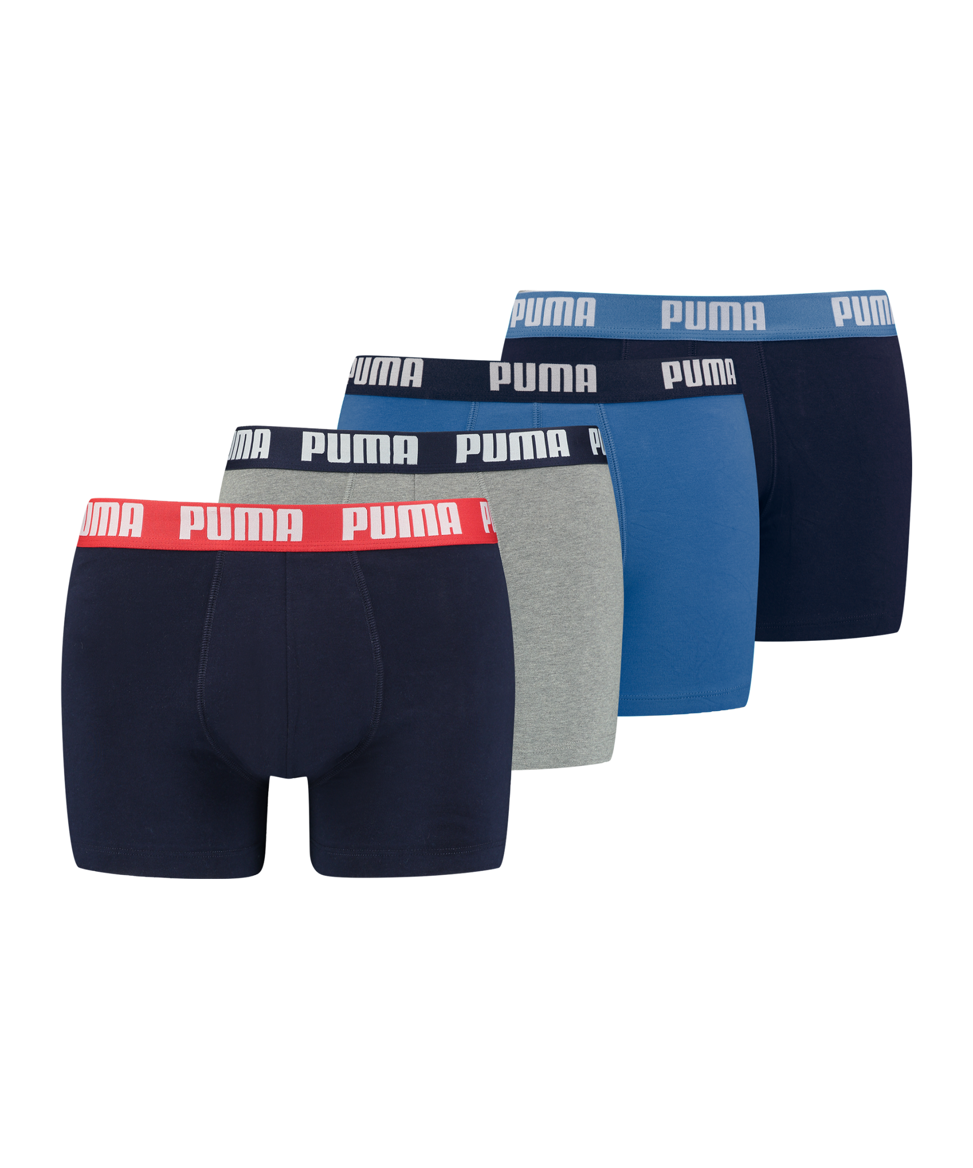 PUMA Basic Boxer 4er - Blue