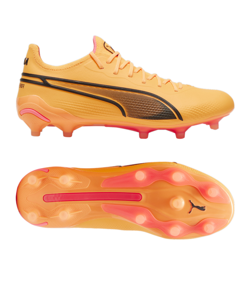 Puma king orange best sale