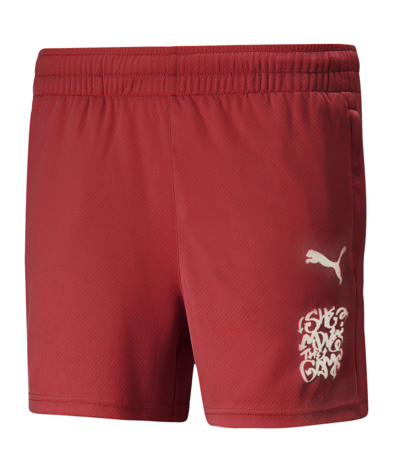 Puma shorts womens store red