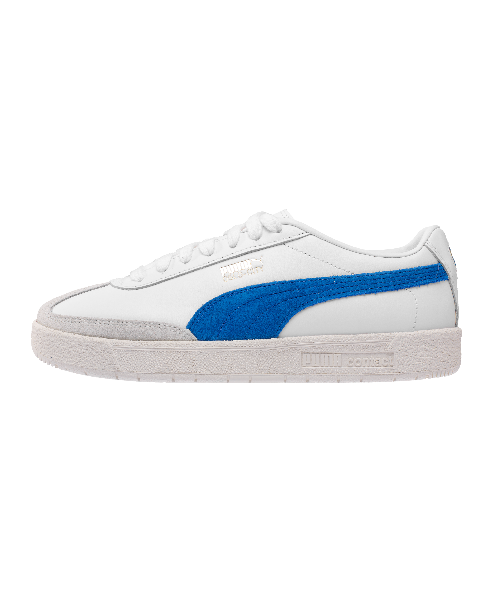 puma white with blue stripe