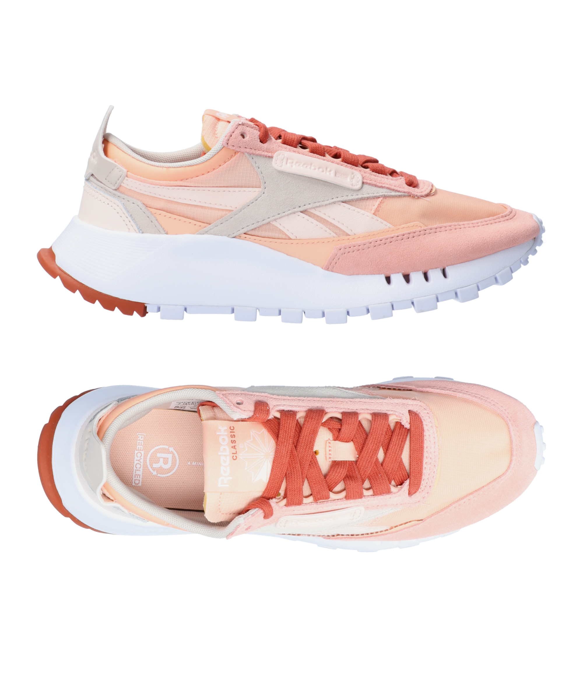 Reebok sneakers deals womens orange