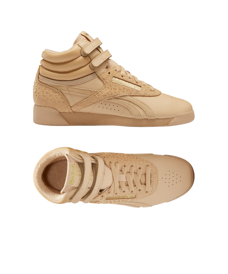 Reebok freestyle sale hi beige